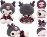 Cute Skull Plaid Dress Plush Toy - Image 3