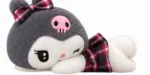Cute Skull Plaid Dress Plush Toy