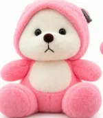 Cute Pink Hoodie Teddy Bear Plush Toy - Image 6
