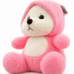 Cute Pink Hoodie Teddy Bear Plush Toy