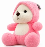 Cute Pink Hoodie Teddy Bear Plush Toy