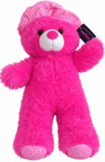 Teddy Bear Plush Toy with Floral Hat - Image 5