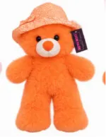 Teddy Bear Plush Toy with Floral Hat