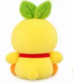 Cute Yellow Duck Plush Toy with Green Leaf Hat - Image 4
