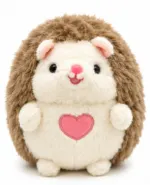 Cute Hedgehog Plush Toy with Heart