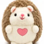 Cute Hedgehog Plush Toy with Heart