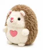 Cute Hedgehog Plush Toy with Heart - Image 4