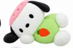 Cute Green Puppy Plush Toy with Carrot - Image 2