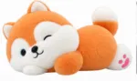 Cute Gray & Orange Fox Plush Toy - Image 3
