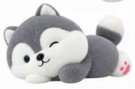 Cute Gray & Orange Fox Plush Toy - Image 2
