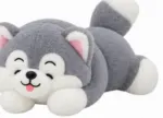 Cute Gray Husky Plush Toy - Image 4