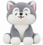 Cute Gray Husky Plush Toy