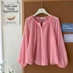Polka Dot Lightweight Sunscreen Shirt - Image 10