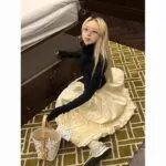 High Waist Bubble Midi Skirt - Image 12