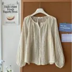 Polka Dot Lightweight Sunscreen Shirt - Image 12