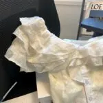 Off-Shoulder Ruffle Crop Top - Image 5