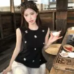 Flower Spaghetti Strap Cami Top