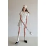 Sweet White Peter Pan Collar Mini Dress - Image 3