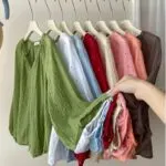 Polka Dot Lightweight Sunscreen Shirt - Image 4