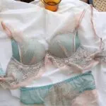 Lace Wireless Push-Up Bra Set - Image 7
