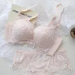 Lace Wireless Push-Up Bra and Panty Set - Image 6