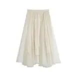 Embellished Tulle Midi Skirt - Image 3