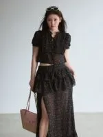 Rose Floral Slit Maxi Dress - Image 2