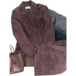 Retro Elegant Oversized Blazer and Skirt Set