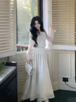 Embroidered Lace Top & A-Line Skirt Set - Image 6