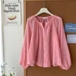 Polka Dot Lightweight Sunscreen Shirt - Image 6