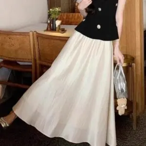 High Waist A-Line Mini Skirt