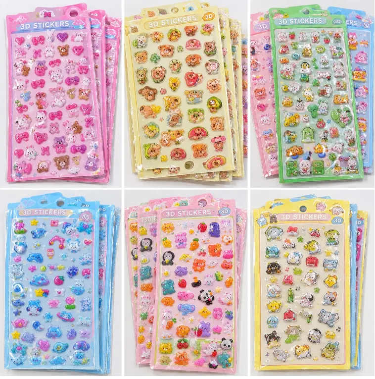 Screenshot 2026-09-06 160956 Cute 3D Puffy Stickers – Kawaii Cartoon & Food-Themed Decorative Sticker Sheets - Image 1