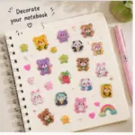 Cute 3D Puffy Stickers – Kawaii Cartoon & Food-Themed Decorative Sticker Sheets - Image 5