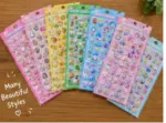 Cute 3D Puffy Stickers – Kawaii Cartoon & Food-Themed Decorative Sticker Sheets - Image 3