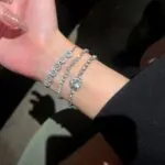 Elegant Silver Crystal Tennis Bracelet for Women - Image 4