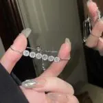 Elegant Silver Crystal Tennis Bracelet for Women