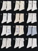 Balletcore Bow Mid-Calf Socks