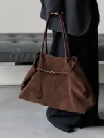 Suede Tote Bag