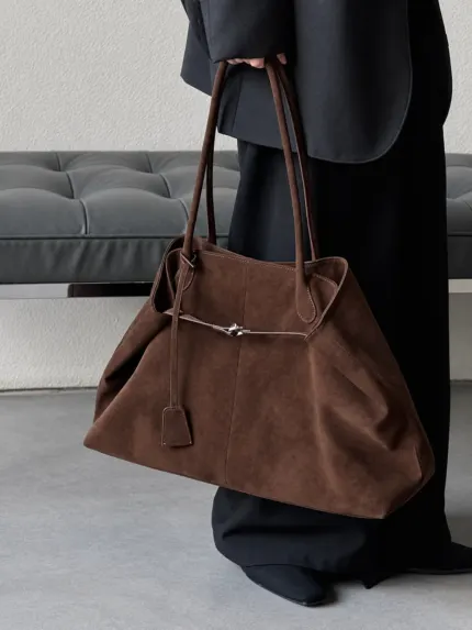 Suede Tote Bag