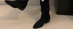 Women’s Pointed-Toe Suede Slouch Mid-Calf Boots - Image 4