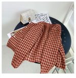 Houndstooth Cropped Round-Neck Jacket - Image 4