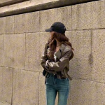 European Style Lapel Short PU Leather Jacket for Women - Petite Fit, Street Style - Image 10