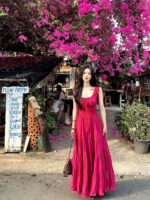 Women’s Seaside Waist Fit Camisole Maxi Dress - Image 14