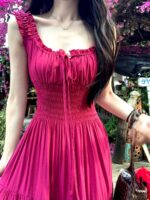 Women’s Seaside Waist Fit Camisole Maxi Dress - Image 8