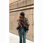 European Style Lapel Short PU Leather Jacket for Women - Petite Fit, Street Style - Image 6