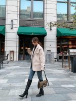 Glossy Square-Toe Knee-High Boots – Slim Fit Patent Leather Boots - Image 12
