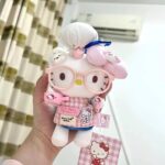 Hello Kitty Plush Bag Charm & Keychain - Image 3