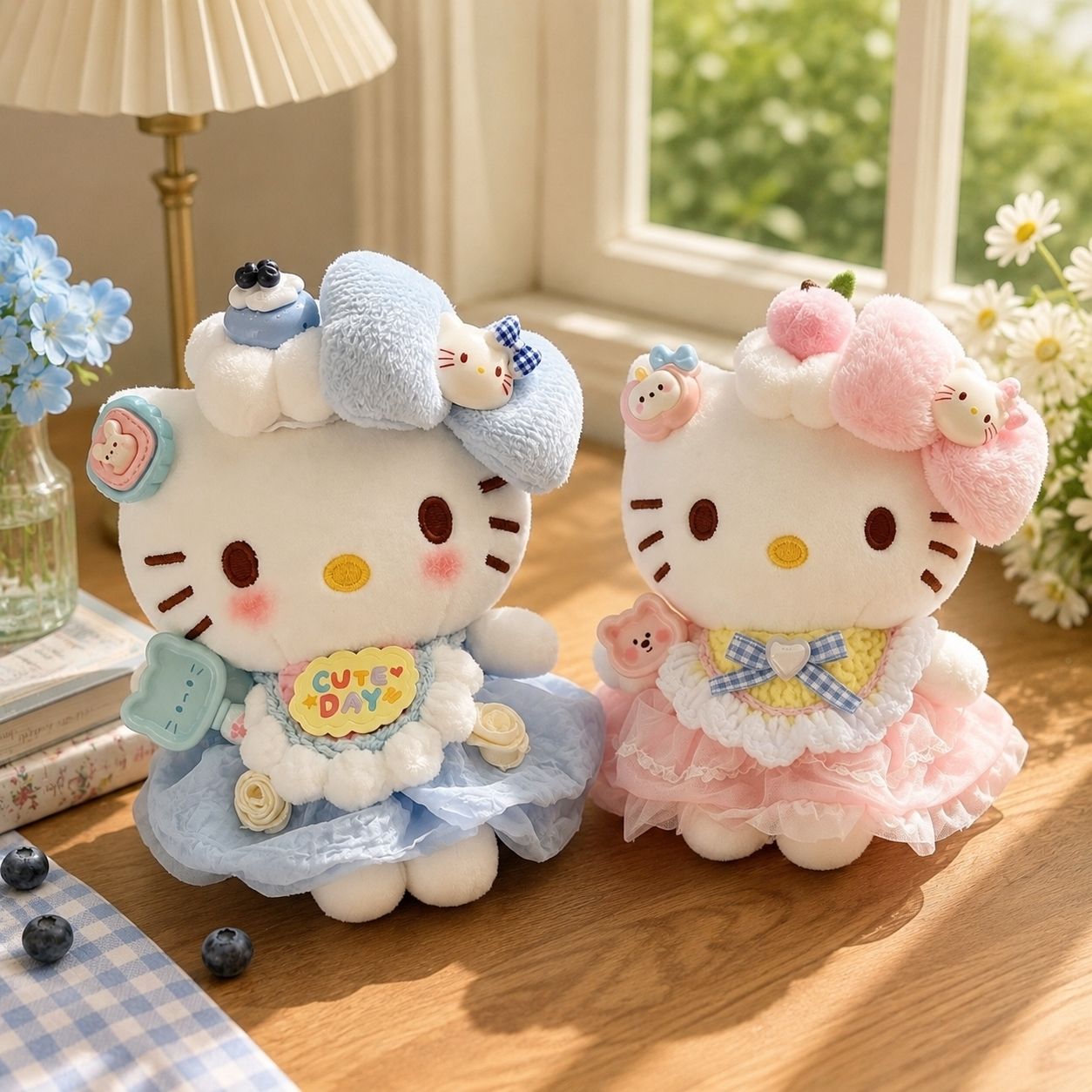 Main Images10 Hello Kitty Pink Cake Plush Keychain - Image 1