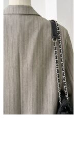 Plus Size Striped Blazer & Wide-Leg Pants Set - Image 12
