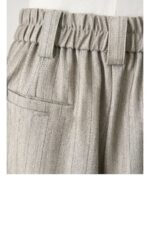 Plus Size Striped Blazer & Wide-Leg Pants Set - Image 15